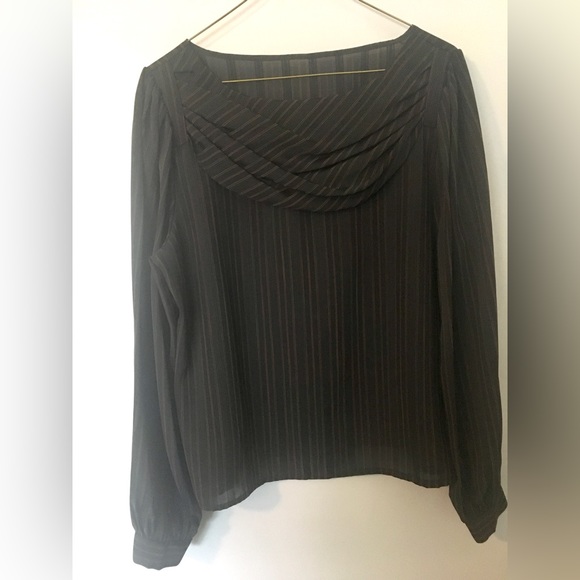 Cowl Neck Striped Blouse - Picture 1 of 1